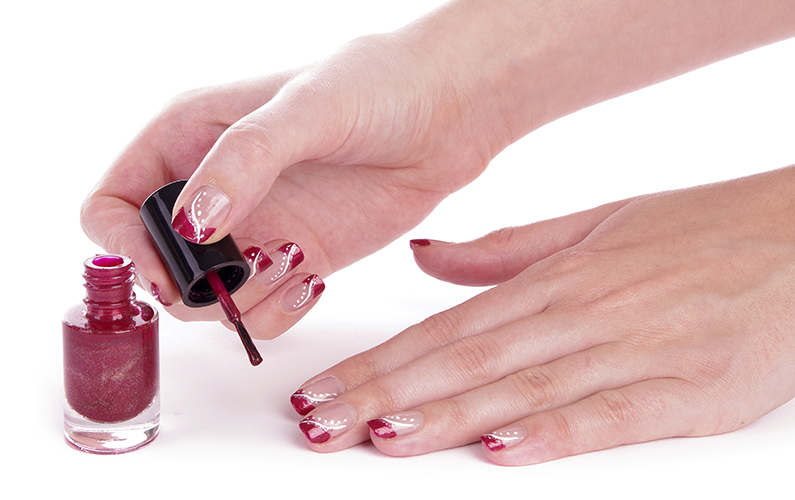 Reverse French Manicure
