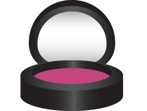 blush makeup illustration